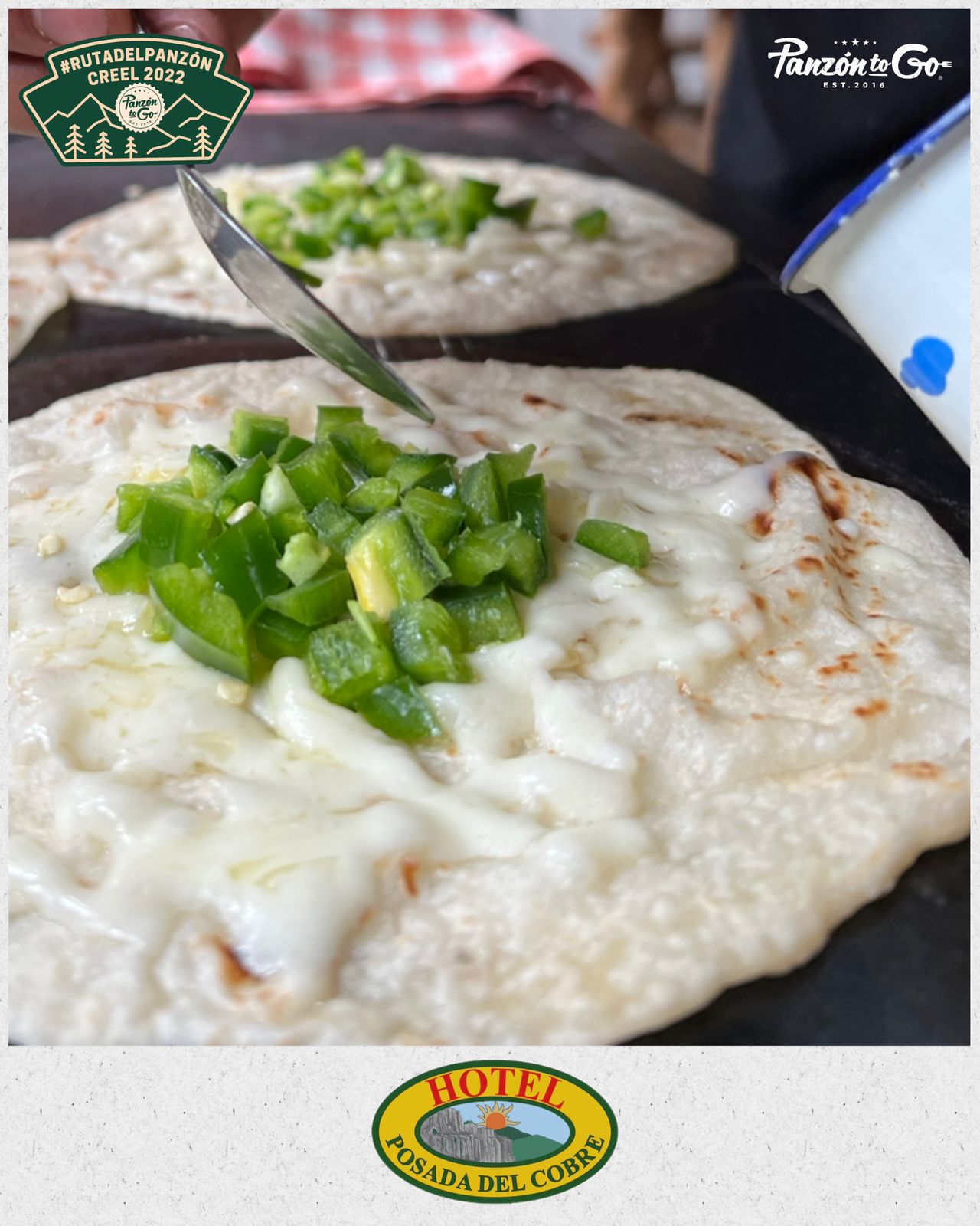 Quesadillas terminadas y listas para servir